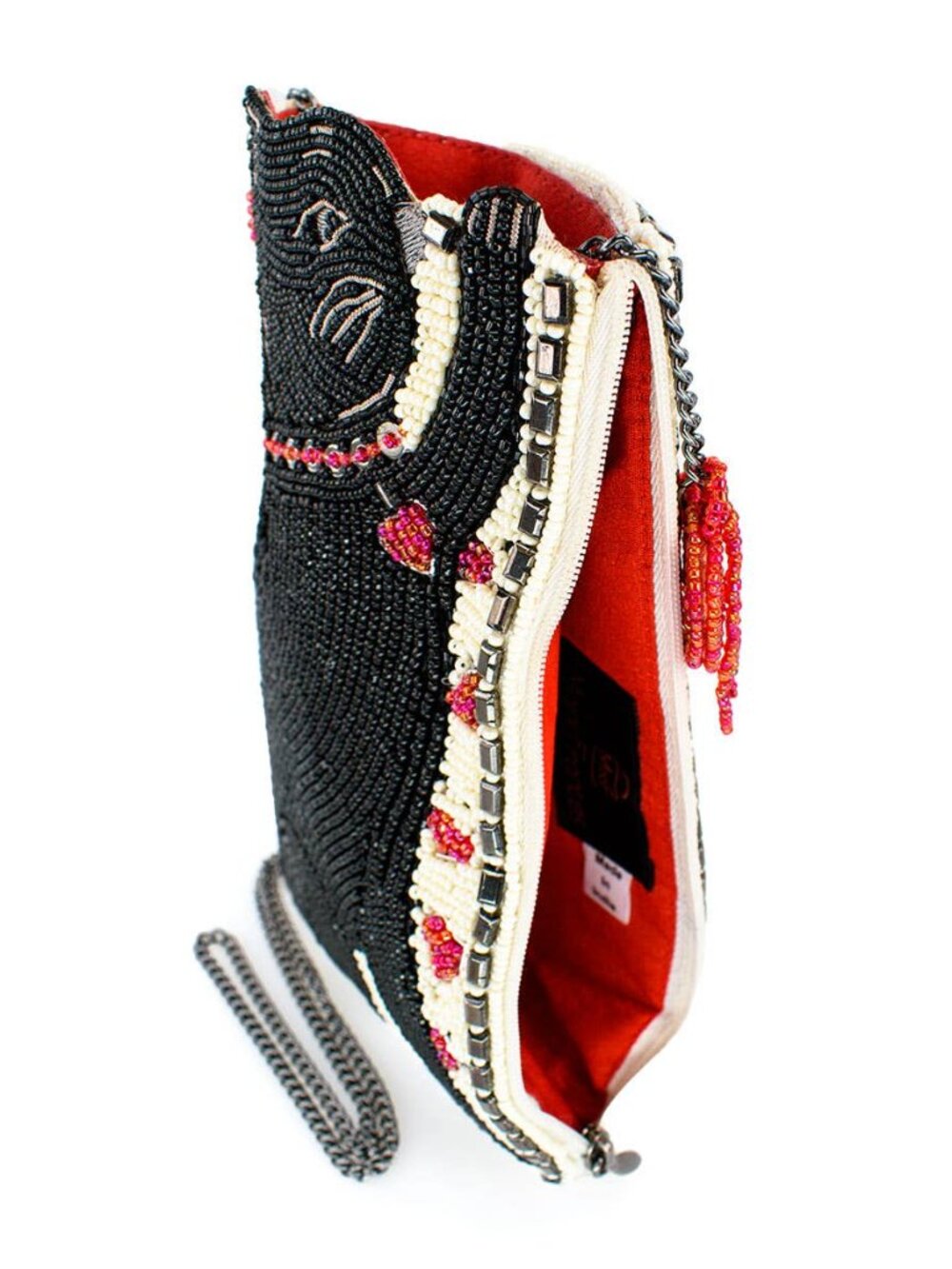 Mary Frances Purr-suit Kitty Cat and Yarn Crossbody Beaded Phone Bag - Picture 6 of 8